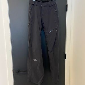 North Face womens ski bibs pants in black